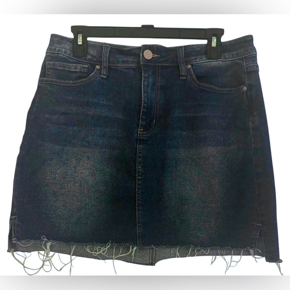Dream Denim Dresses & Skirts - Denim Frayed Hem Skirt